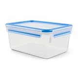 Emsa, Contenitore Salvafreschezza Clip&Close 2.3Litri, Contenitori Ermetici per Alimenti, Contenitore Plastica Rettangolare con Chiusura Ermetica e Coperchio, Contenitore Pratico e Sicuro, Trasparente