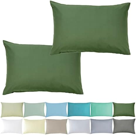 Zestaw x2 prostokątnych poszewek na poduszki 50x70 cm - 100% bawełna organiczna 57 nici, płatki różowe, bawełna certyfikowana