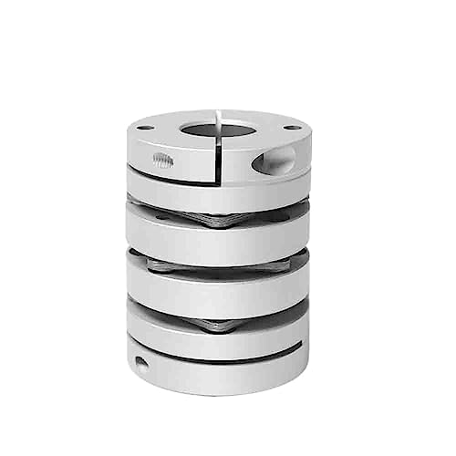 Rigid coupling,Stainless steel rigid coupling 1PCS D19L34 Three Diaphragm Disc Shaft Coupler Disk Coupling Encoder Elastic Connector(5x5mm)