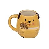 Out of the blue-Hund Kaffeebecher mit Keksfach - Tasse Kaffeetasse