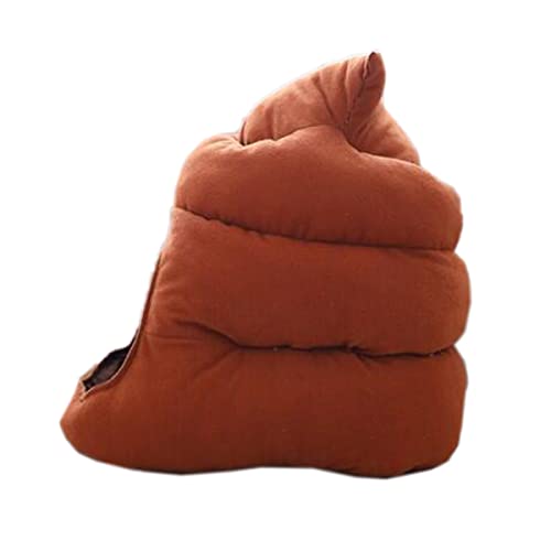 haozaikeji Funny Party Hat Adult Plush Poop Hat Novelty Fancy Dress Secret Santa Hat for Photoshoot Stage Performance Christmas Halloween Party Joking Gift - Image 3