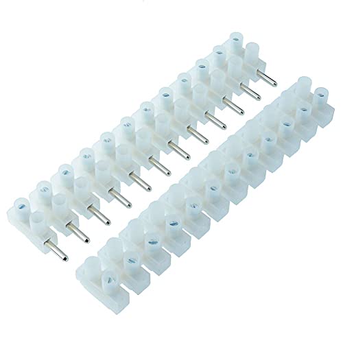 5 Pairs 12-Pole Plug & Socket 6A Terminal Strip Connectors