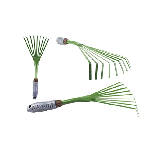 Happyyami 2pcs 9 Fan Leaf Rakes Garden Leaves Grabber miniatura 2