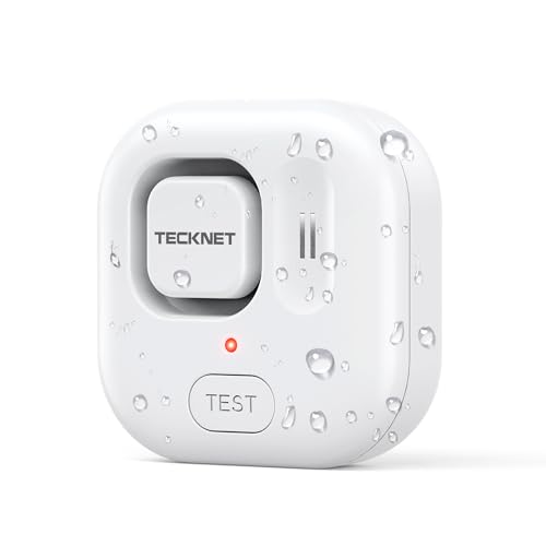 TECKNET Wassermelder, Eigenständiger Wassersensor mit kostenlosen Batterien, IP66 Wasserwarner, 120 dB Wasser Sensor, Batteriebetrieben, Wasseralarm für Küchen/Keller/Waschbecken/Boden (1er-Pack) TECKNET Wassermelder, Eigenständiger Wassersensor mit kostenlosen Batterien, IP66 Wasserwarner, 120 dB Wasser Sensor, Batteriebetrieben, Wasseralarm für Küchen/Keller/Waschbecken/Boden (1er-Pack)