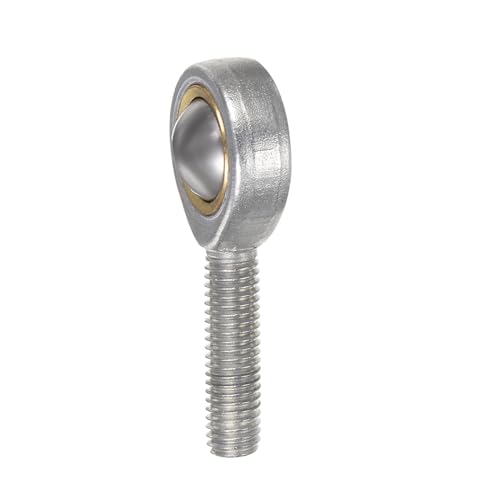 QUARKZMAN 2 Stück 8mm Gelenkkopf Gelenkkopflager mit M8x1.25 Außengewinde Rechtsgewinde Rod End Bearing für Sphärische Gleitstangenenden