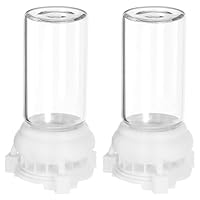 Garneck Mini Ameisentränke Und Futterspender Set – 2 Stück 10 Ml Transparente Kunststoff Ameisenfarm Zubehör Für Optimale Wasser- Und Nahrungsversorgung in Ihrem Ameisennest