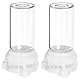 Garneck Mini Ameisentränke Und Futterspender Set – 2 Stück 10 Ml Transparente Kunststoff Ameisenfarm Zubehör Für Optimale Wasser- Und Nahrungsversorgung in Ihrem Ameisennest