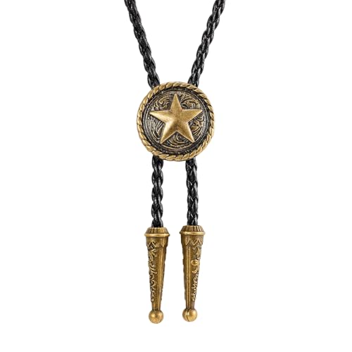 Image of Bolo Tie for Women Men, Western Bolo Tie Rodeo Cowgirl Cowboy Tie Bolo Ties Cowboy Accessories for Men Women