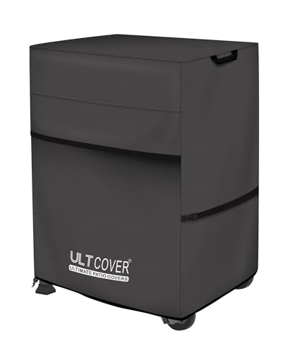 ULTCOVER Waterproof Grill Cover 32 inch, Heavy Duty BBQ Cover for 2 Burners Outdoor Gas Barbecue Grill, Black