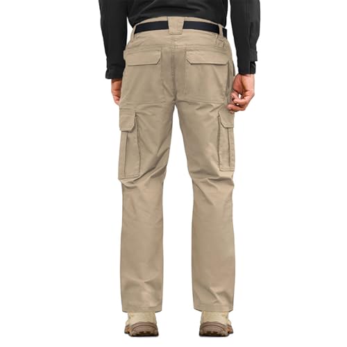 Stretch Cargo Pants Men Workout Stretch Tapered Pants Construction Slim Fit Sweatpants3