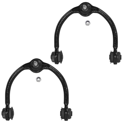 Image of Detroit Axle - 8pc Front Control Arms Kit for 2005-2010 Jeep Grand Cherokee 2006-2010 Commander, 2 Upper Control Arms with Ball Joint 2 Outer Tie Rods 2 Inner Tie Rods 2 Tie Rod Boots Replacement