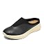 Black Faux Leather/Neoprene