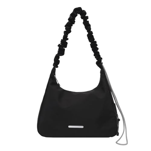 Travel Garment Bags Yoga Bag Simple Women's Shoulder Bag Yoga Fitness Bag Duffle Bag(Black)