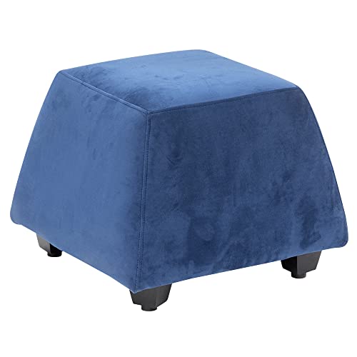Image of Wakefit Belize Ottoman (Fabric, Velvet Blue)