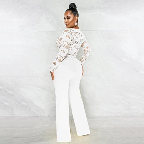Dssfdgr Bodysuit For Women Jumpsuit Wide Leg Pants For Women Dressy Travel Clothes Women Flare Pants Women's Linen Pants Long Straight Suit Pants Bootcut Dress Pants Joggers Pants #TOP3