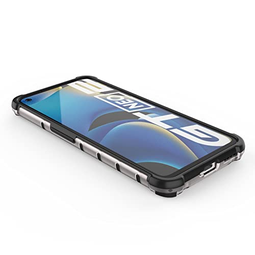 Image of Glasgow Back Case Cover Compatible with Realme GT 2 / GT Neo2 5G (Stylish Design) - Black