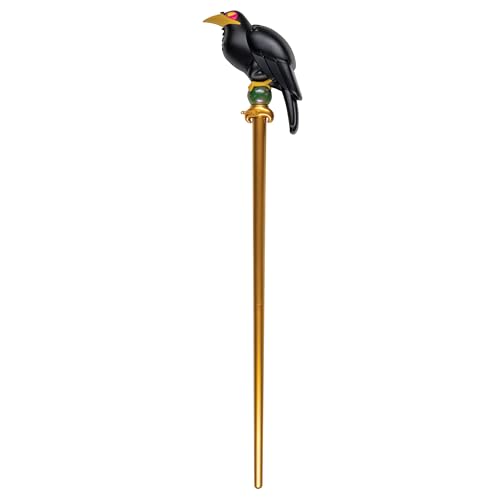 Disney Maleficent Staff Costume Accessory, Officially Licensed 3-Piece Plastic Staff with Illuminating Orb