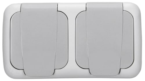 Preisvergleich Produktbild EGB Feuchtraum Steckdose wasserdichte robuste Steckdose mit Schnellverschluss, Verbindungsklemmen und Weichmembraneinführungen