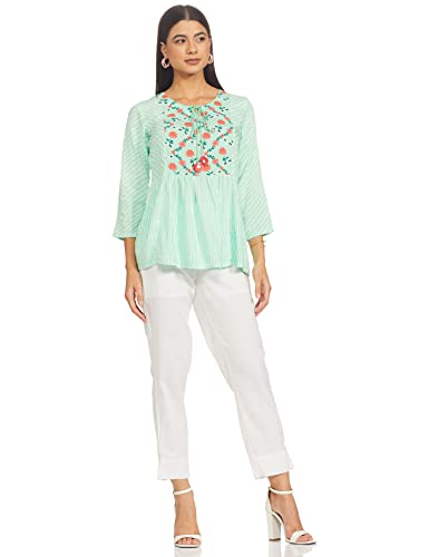 Image of Rangriti Women's Herringbone Regular Tunic Shirt
