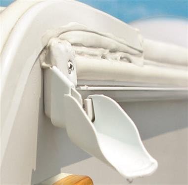 CAMCO Gutter Extensions - White - Set of 4 (2 Left/2 Right)