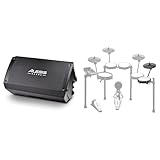 Alesis Strike Amp 8 MK2 2000W Drum Amp Speaker Bundle with Nitro Max Expansion Pack - Mesh Tom Pad, 10
