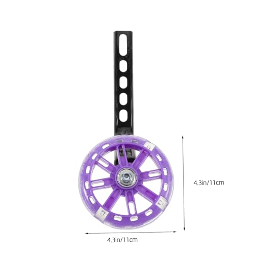 1 par de ruedas de entrenamiento para bicicleta con luces intermitentes y kit estabilizador para mayor seguridad y aprendizaje miniatura 2