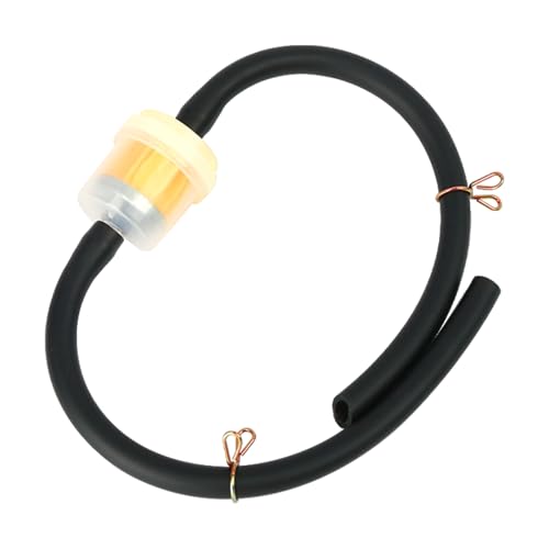 Filtro de Combustible de Gasolina, Kit 6mm Universal grifo interruptor tanques gas generador para Motores Mangueras y Clips Accesorios Filtración Compatible con Minimoto Quad Kart ATV Pit Bike