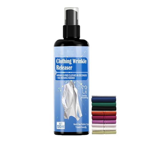 Agua de planchado, 100 ml, suavizante de tela, spray suavizante para ropa, para dormitorio, viajes, viajes de negocios, ropa, camisas, manteles