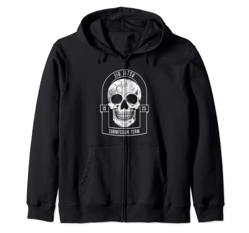 BJJ Skull - Jiu Jitsu brasileño y Grappling Sudadera con Capucha