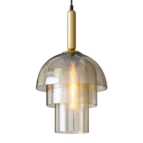 Lampe suspendue en verre de personnalité créative pour décoration raffinée