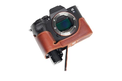 Étui Sony A1 A7S Mark III cuir véritable préserve le boîtier des chocs lors de vos shootings