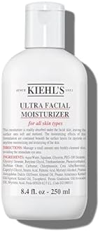Kiehl's Ultra Facial Moisturiser, Face Moisturiser For Women & Men, Suitable for All Skin Types, Fragrance-Free, 125ml