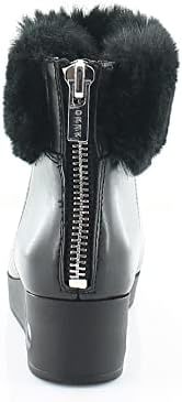 DKNY Women's Wedge Heel Ankle Boot, Black Nappa PU ABRI, 6 | Image 5