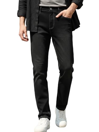 Image of Urbano Fashion Men's Straight Fit Washed Jeans Stretchable