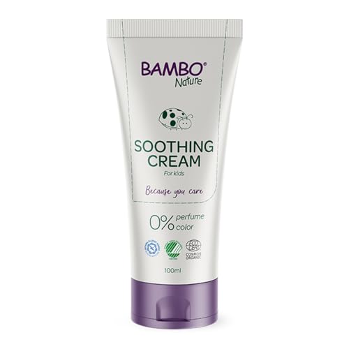 Bambo Nature Soothing Nappy Cream, Newborn Essentials, Eco-Labelled Nappy Cream, Soothes & Restores Irritated Skin, Eco Baby Soothing Cream, Baby Essentials For Newborn, Sustainable & Safe 100ml