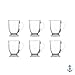 Anchor Hocking Café Glass Coffee Mugs, 16 oz, Set of 6