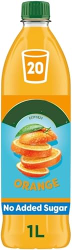 Image of Robinsns Orange Squash No Added Sugar 1L | Real Fruit in Every Drop | Low Calorie Orange Concentrated Soft Drink | Vegan & Vegetarian Friendly (pack of 1)