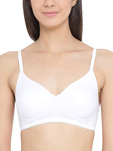 Image of Clovia Women's Cotton Solid Non-Padded Full Cup Wire Free T-Shirt Bra