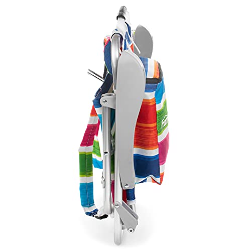 Homevative Kids Folding Backpack Beach Chair With 4 Positions, Carry Handle, Storage Pouch, Cup Holder And Phone Holder, Lightweight Design #TOP4