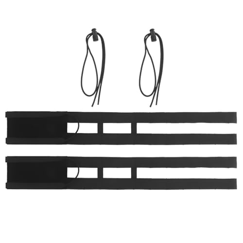 2 Pezzi Di Accessori Di Estensione Tattica A Doppia Fila - Trazione A Sgancio Rapido, Nylon (54,5x7,5 Cm, 0,237 Kg) For Attività Di Squadra/giochi Tattici(BLK)