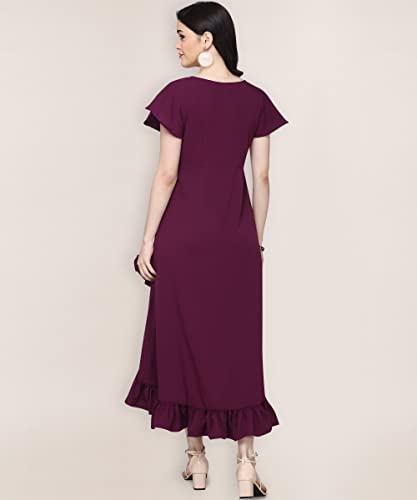 Image of QIQI Women's Crepe A-Line Maxi Casual Dress