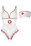 Sunspice Halloween Costume for Women Nurse Costume for Women Nurse Cosplay Outfit Lingerie