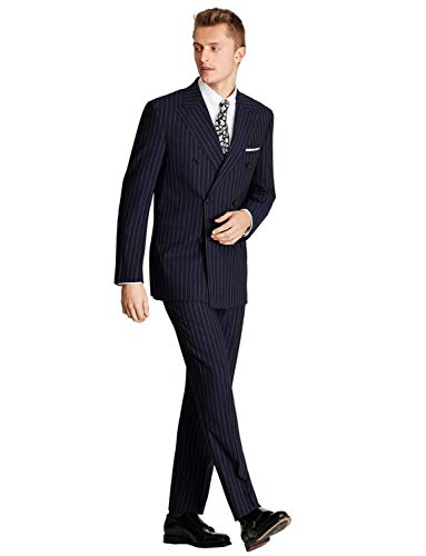 Costume croisé homme à rayures pour mariage et bureau