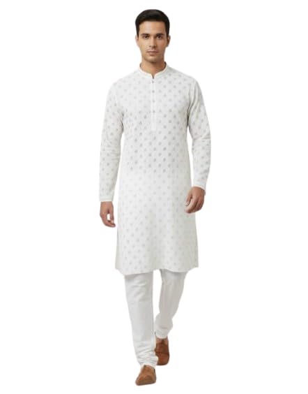 RARE CLOSET Men’s Fancy Fabric Printed Kurta | Regular Fit Ethnic Kurta for Men | Festive RCK_110 - Review, Price and Buying Guide