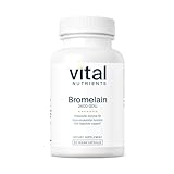 Vital Nutrients Bromelain 2400 GDU | Vegan Bromelain Supplement to Support Protein Digestion* | Digestive Enzyme from Pineapple | Gluten, Dairy, Soy Free | Non-GMO | 60 Capsules