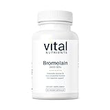 Vital Nutrients Bromelain | Vegan Supplement to Support Digestion and Maintain Healthy Tissue* | Digestive Enzyme from Pineapple with 2400 GDU | Gluten, Dairy and Soy Free | 60 Capsules