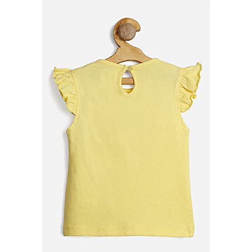 Image of Karrot by Shoppers Stop Printed Cotton Crew Neck Infant Girls T-Shirt