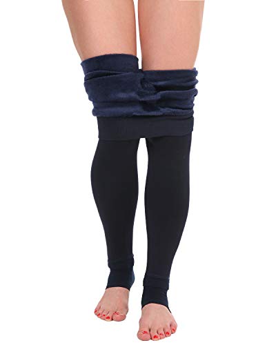 Image of ATHVOTAR Fleece Lined Winter Tights Women - Thermal Warm Opaque Pantyhose Thick Sheer Leggings