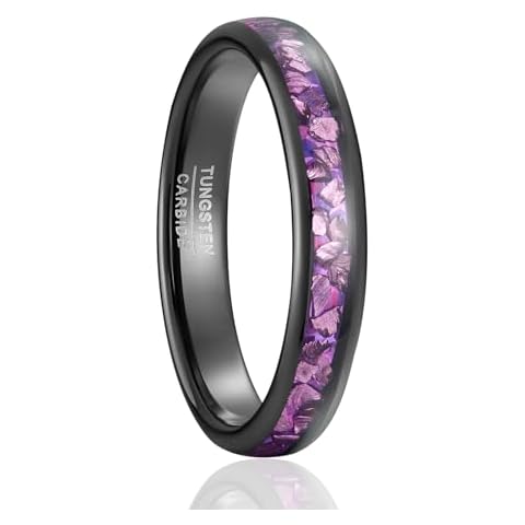 SOXEMAN Purple Couple's Wedding Ring Set Cover