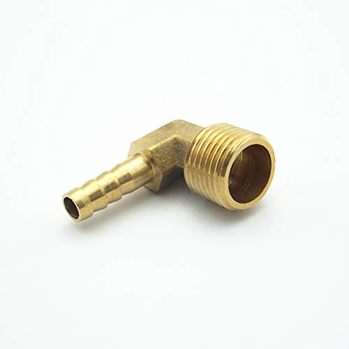 6mm 8mm 10mm 12mm 14mm de 14mm de 19mm Barb x 1/2" BSP Adaptateur de connecteur de raccord de tuyau de canalisation barbelé coude(10mm OD)